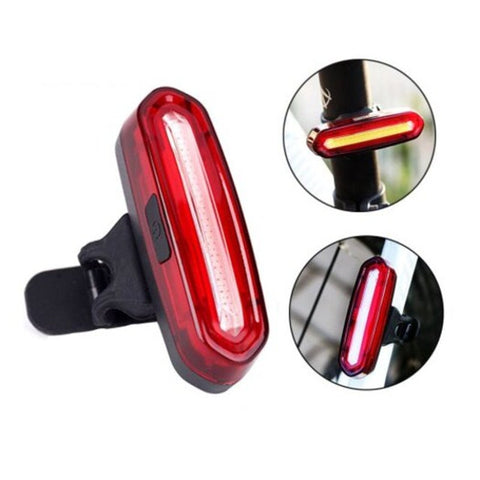 Bicycle Tail Lights Usb Charging Reflector Led Taillights Accessories Rosso Red