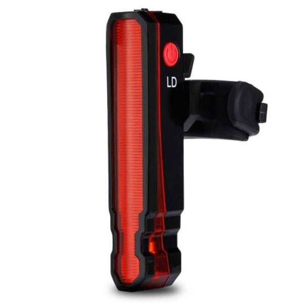 Bicycle Taillight Usb Rechargeable Laser Lamp Led Rear Bike Light Black