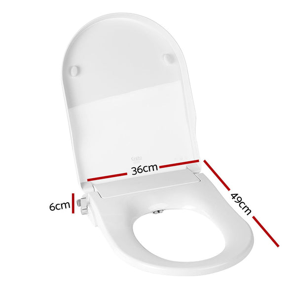 Cefito Non Electric Bidet Toilet Seat Bathroom - White