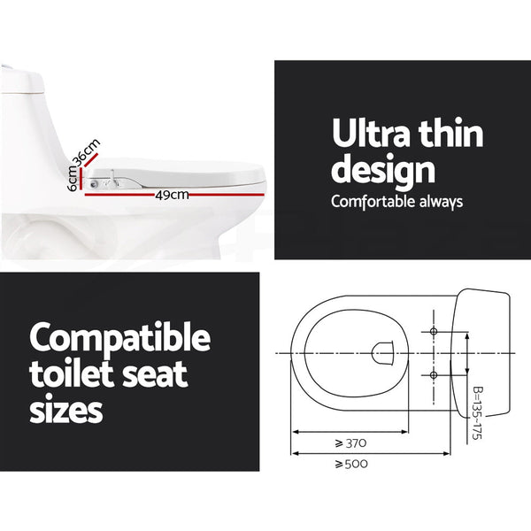 Cefito Non Electric Bidet Toilet Seat Bathroom White Bidets