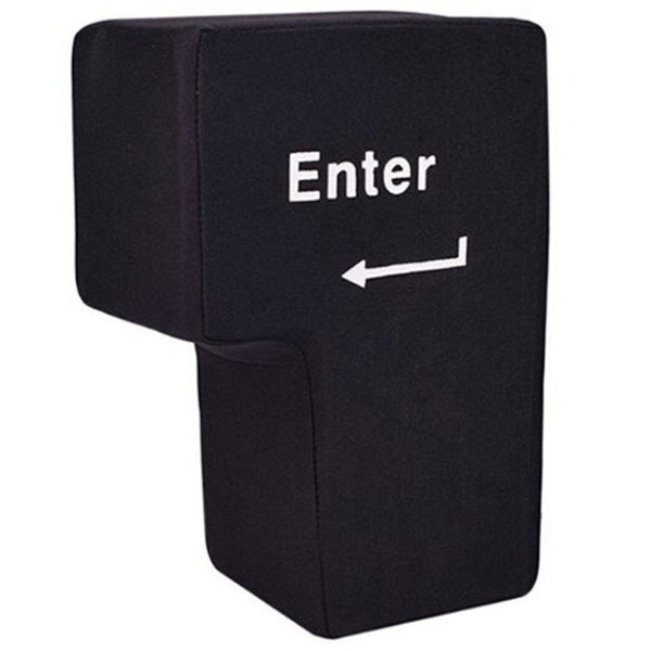 Big Enter Button Design Nap Pillow Black Keyboards & Keypads
