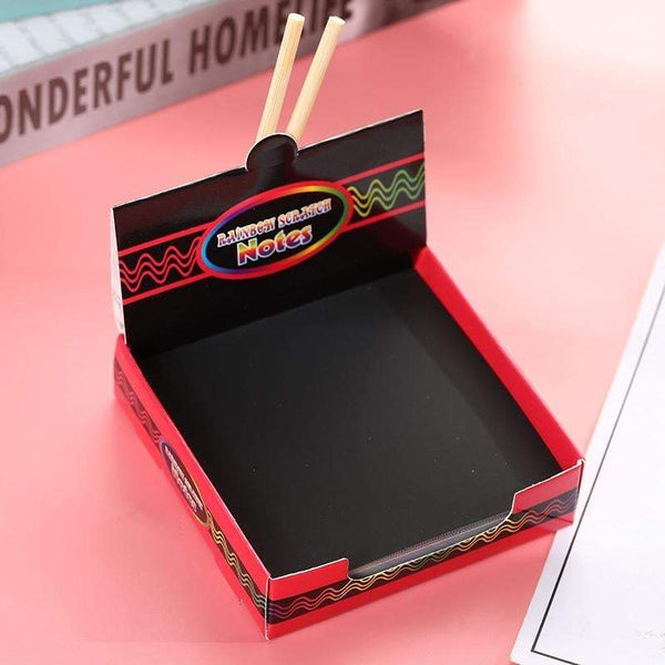 Diy Kids Craft Black Scratching Paper With Stencils Other Drawing Supplies