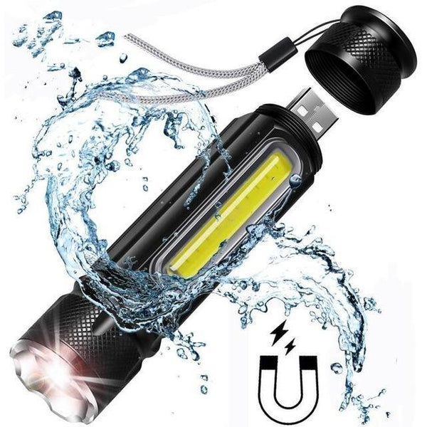 Mini Multifunctional Usb Rechargeable Torch Camping Running Outdoor Light Flashlights