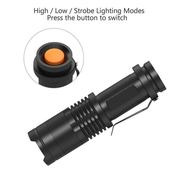 Work Lights Led Dimmable Mini Flashlight Camping Accessories Little Torch Flashlights