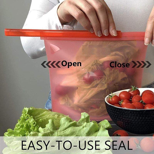 Sealed Silicone Food Bag 500Ml Capacity Storage Kitchen Accessories Food Storage Bags