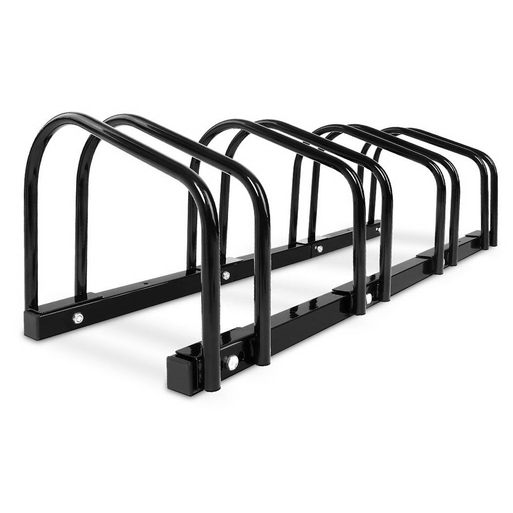 Giantz Weisshorn 4 Bike Stand Floor Bicycle Storage Black Bicycle Stands & Storage
