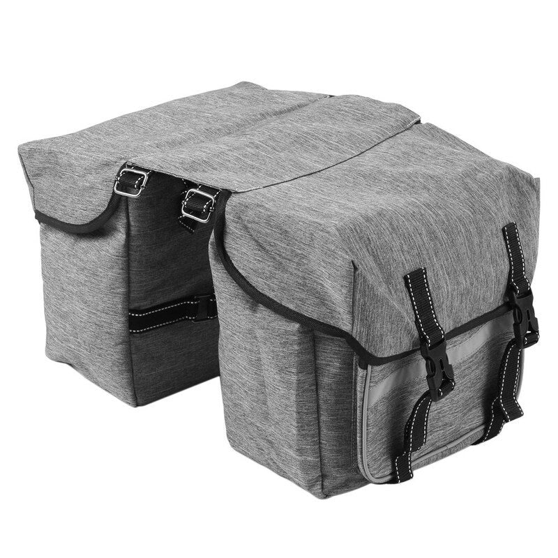 Bike Back Pannier Bicycle Rear Seat Bag Grey Bags & Panniers