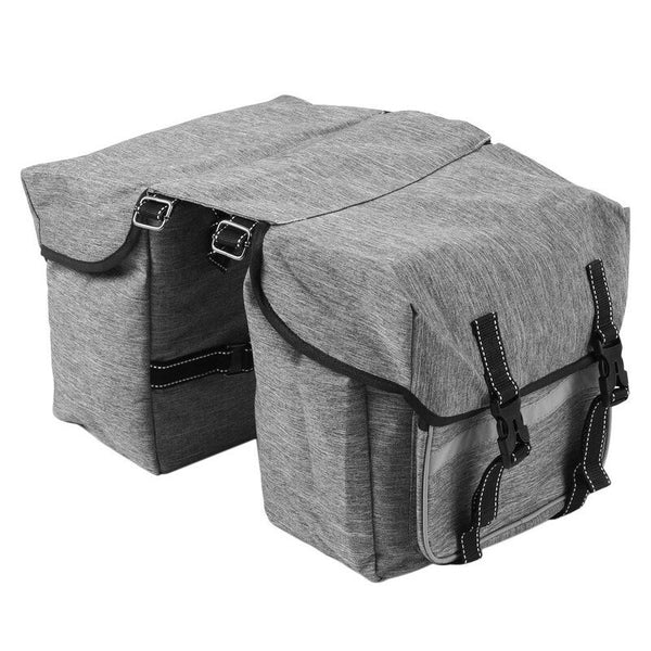 Bike Back Pannier Bicycle Rear Seat Bag Grey Bags & Panniers