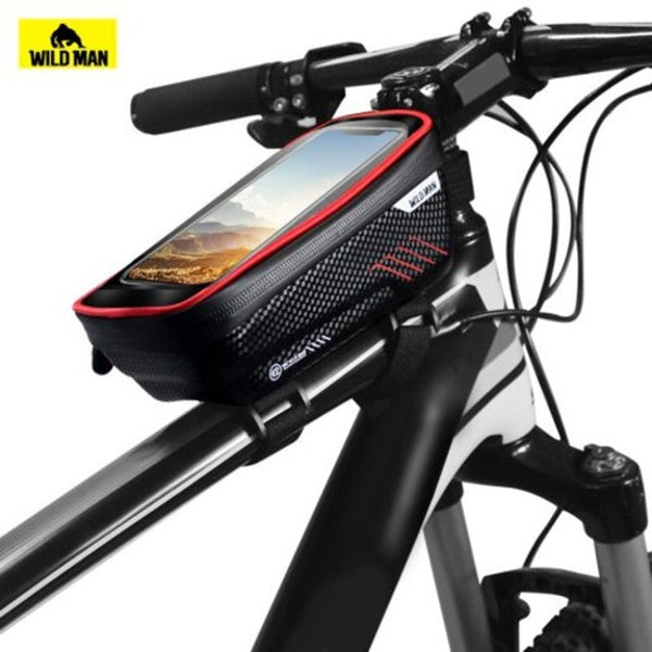 Bags & Panniers Bike Bag Waterproof Tpu Sensitive Touch Screen Multifunctional Handlebar Holder Motorcycle Cellphone Mounts Universal Red
