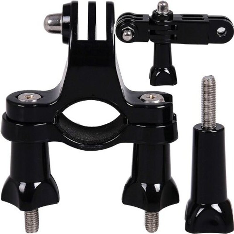 Handlebar Bicycles Mount Gopro Seatpost Clamp Metal Screws 3 Way Pivot Arm Bike Camera Holders Mounts