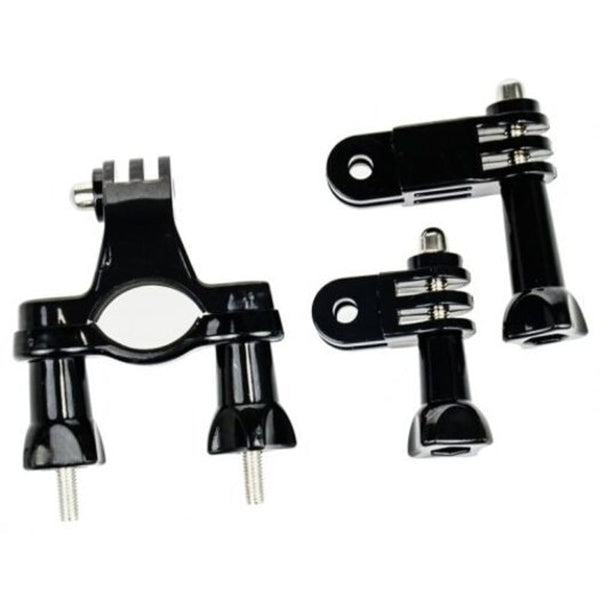 Handlebar Bicycles Mount Gopro Seatpost Clamp Metal Screws 3 Way Pivot Arm Bike Camera Holders Mounts