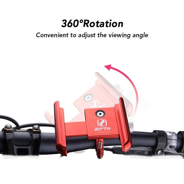 Bike Phone Mount Universal Bicycle Cell Locator Technology Holder Z83 Black Mounts & Holders