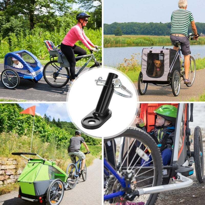 Bike Trailer Hitch Connector For Little One Pet Grocery Tranport Cycling Adapter Trailers