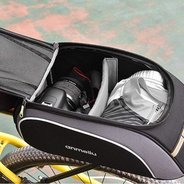 Saddle Bags Panniers Bike Trunk 8L Bicycle Water Resistant Rack With Waterproof Rain Cover