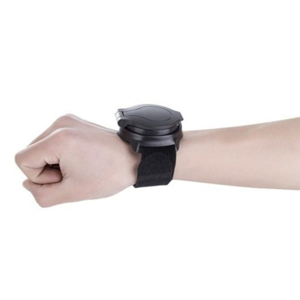 Bike Wrist Mounted Rear View Mirror Wing Side Folding 360 Degree Rotation Black Mirrors