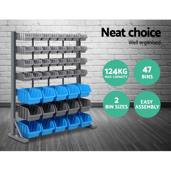 Giantz 47 Bin Storage Shelving Rack Tool Shelving & Racking Systems