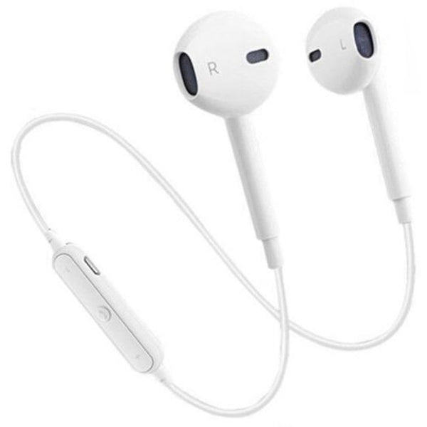 Binaural Wireless Sports Mini Stereo Bluetooth Headset White Earbud Cases
