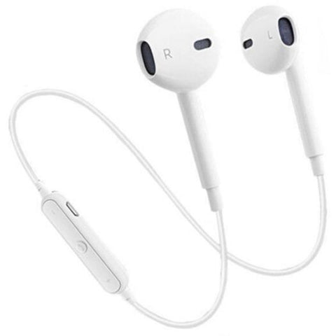Binaural Wireless Sports Mini Stereo Bluetooth Headset White Earbud Cases