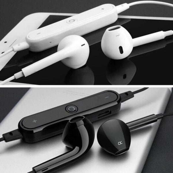 Binaural Wireless Sports Mini Stereo Bluetooth Headset White Earbud Cases