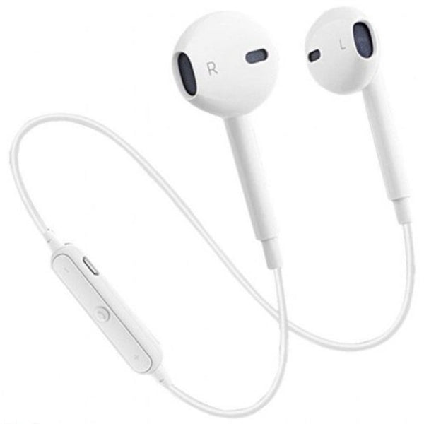 Binaural Wireless Sports Mini Stereo Bluetooth Headset White Earbud Cases