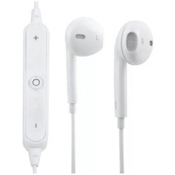Binaural Wireless Sports Mini Stereo Bluetooth Headset White