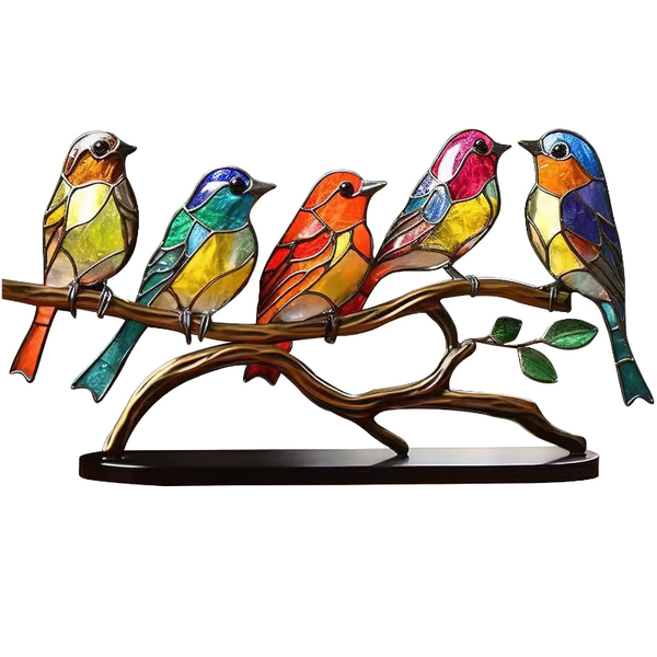 Birds On Branch Desktop Ornaments Home Decor For Bedroom Living Room And Sculptures & Figurines
