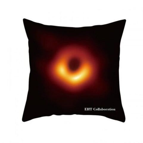 Black Hole Universe Galaxy Pillow Case Cover Sofa Cush Letter Hug Pillowcase Car Home Decor 45 X 45Cm 1