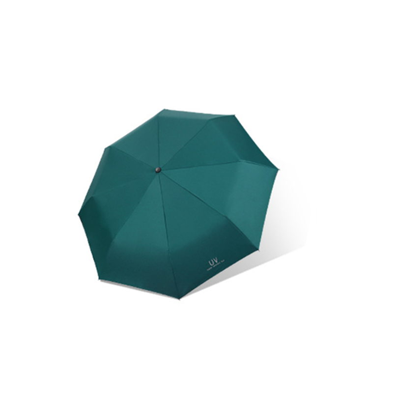 Fully Automatic Sunscreen Anti-Uv Umbrella Three-Fold Green