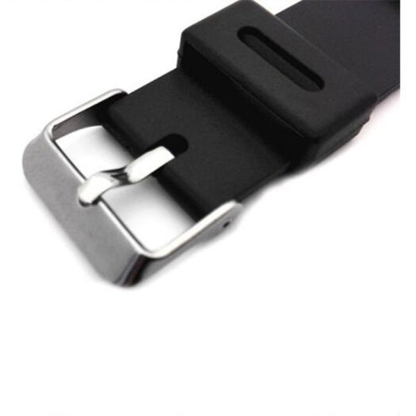 Black Simple Rubber Watcher Band Strap 20Mm Watch Bands