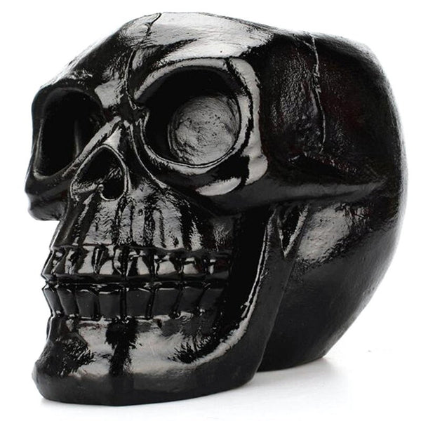 Black Skull Desktop Pen Holder Storage Case Resin Pencil Organizer Decoration Pen Holders