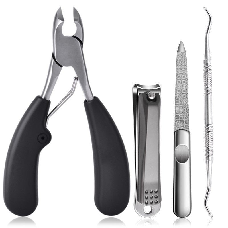 Black Toe Nail Clippers Correction Thick Nails Ingrown Toenails Nippers Cut Manicure & Pedicure Tools & Kits