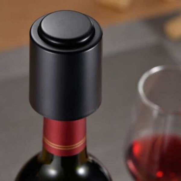 Black Vacuum Wine Bottle Stopper Sealed Storage High Quality Plug Liquor Flow Pour Cap