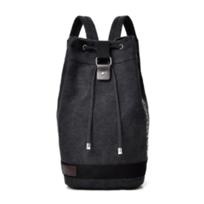Fashion Casual Canvas Sports Backpack Bucket Bag Travel Mens Bags Backpacks