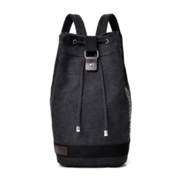 Fashion Casual Canvas Sports Backpack Bucket Bag Travel Mens Bags Backpacks