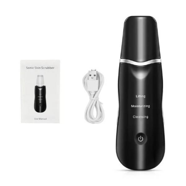 Ultrasonic Ion Deep Clean Skin Scrubber Pore Cleaner Exfoliating Blackhead Remover Usb Rechargeable Face Lift Peeling Shovel