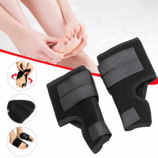 Black Breathable Adjustable Bunion Corrector Foot Pain Relief