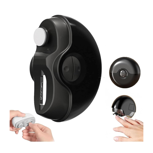 Black Electric Nail Clipper & Filer 2 Speed Low Noise Safe For Babies (1Yr+) Adults Manicure & Pedicure Tools & Kits