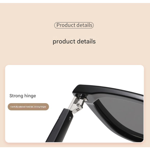 Black Fashion Bluetooth Music Uv Protection Eyewear With Speakers Sunglasses