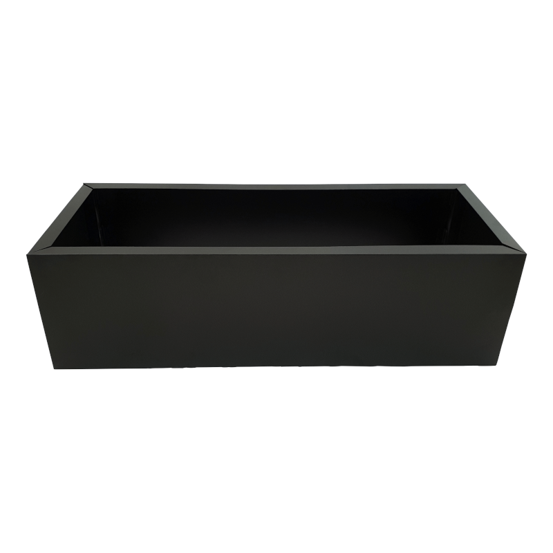 Black Metal Planter Medium Planters & Vases