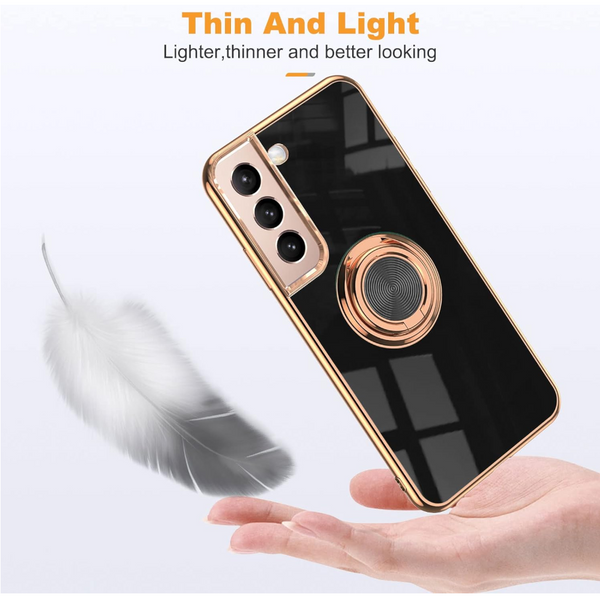 Black Shockproof Ring Holder Case Cover For Samsung S22 Ultra Plus Note 20 Galaxy A13 Cases Covers & Skins