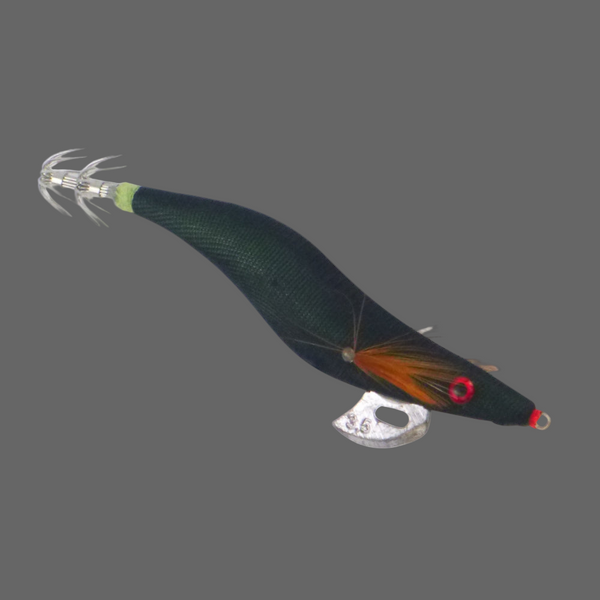 Finesse Rumoika Squid Jig Lumo Black 3.5 2 Pack Baits & Lures