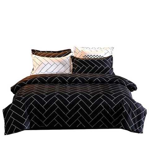 Fabric Fantastic Black&White Size Duvet Quilt Cover Set Quilt Covers