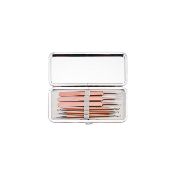 Blackhead Removal Tool And Pimple Popper Kit Rose Gold Acne & Blemish Control