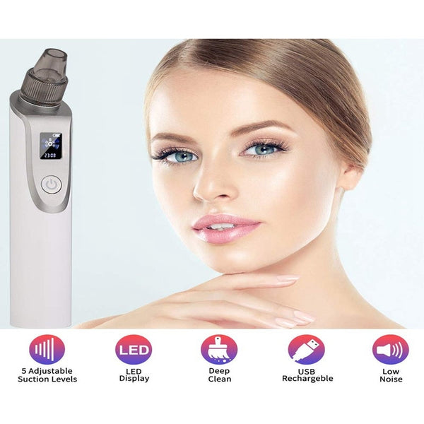 Electric Suction Rechargeable Vacuum Blackhead Remover Facial Cleaner Skin Care Facial Cleansing Devices
