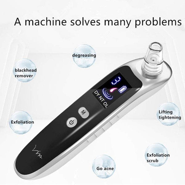 Face Treatments Blackhead Remover With Lcd Display Electric Facial Cleaner Facial Cleansing Devices
