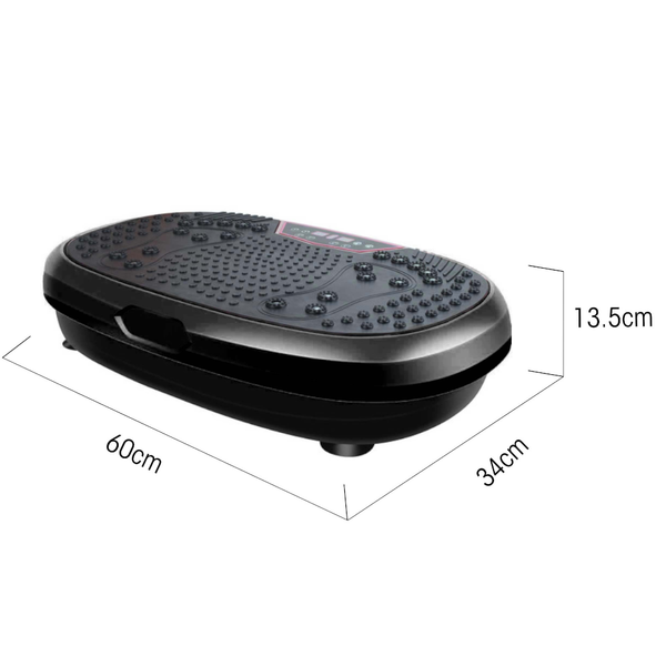 Social Hike Black Mini Vibration Platform Mag Net Therapy Vibrating Machine Exercise Plate Vibration Machines