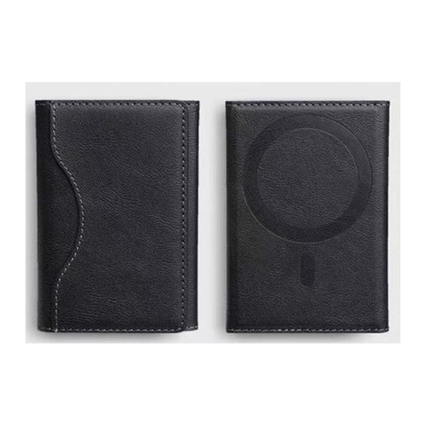 Black 3 In 1 Magnetic Wallet For Magsafe Slim Pu Leather Card Holder With Kickstand Travel Wallets