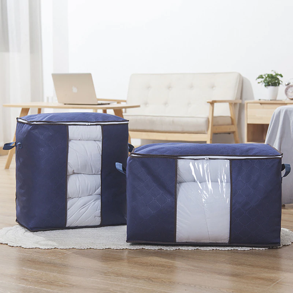 Blanket Quilt Storage Organiser Wardrobe Closet Organizer Bag Sock Toy Sundries Storage Bags