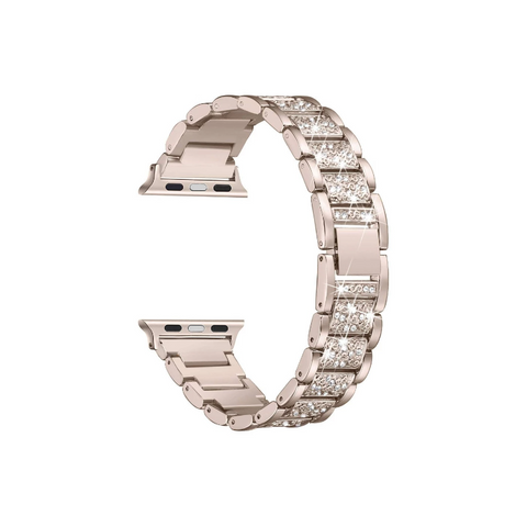 Bling Bands Compatible Apple Watch Metal Replacement Wristband For Iwatch 6 5 4 3 2 1 Se Watch Bands