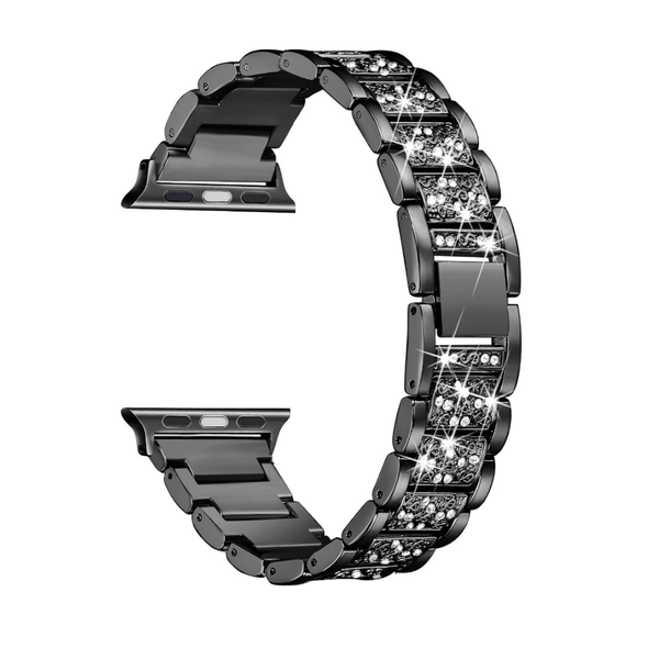 Fashion Bling Diamond Strap For Apple Watch Band Wristband Black Watch Bands